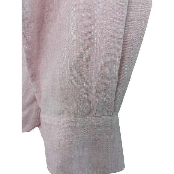 Loro Piana Pink 100% Linen Tunic Top Sz 46 IT (US 10) / Excellent Condition - Picture 6 of 16